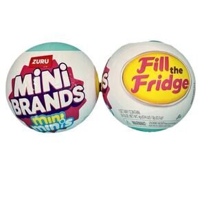 ZURU Mini Brands Fill the Fridge MINIS (2) x Ball Capsules NEW Ready to Ship!